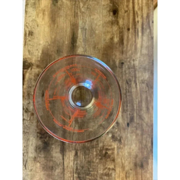 Vintage Glass Cocktail Mixed Drink Recipe Shaker Bar Mixer Retro Mad Men Style - Picture 7 of 8